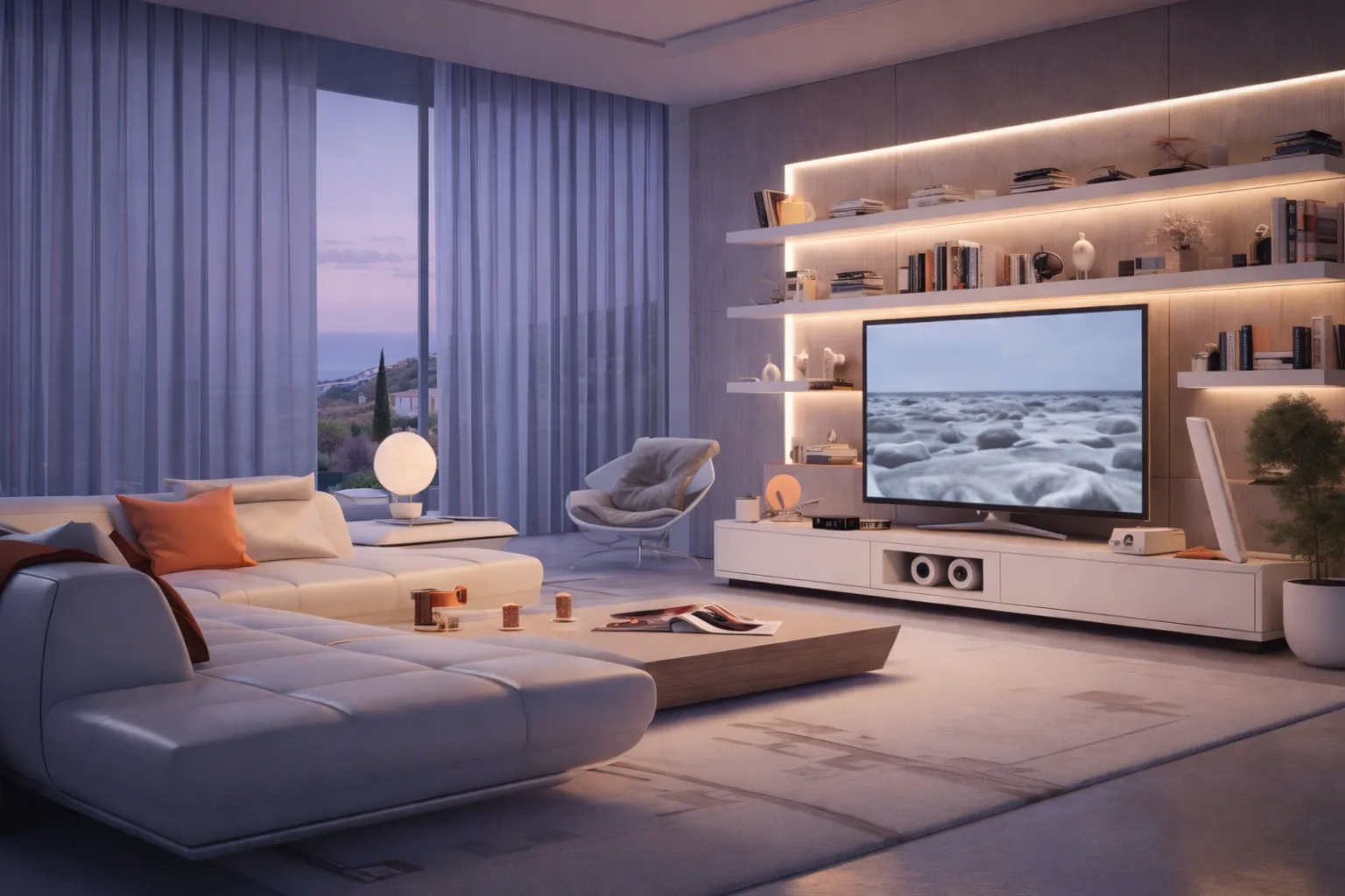 A smart home ambient scene representing a unified control experience.