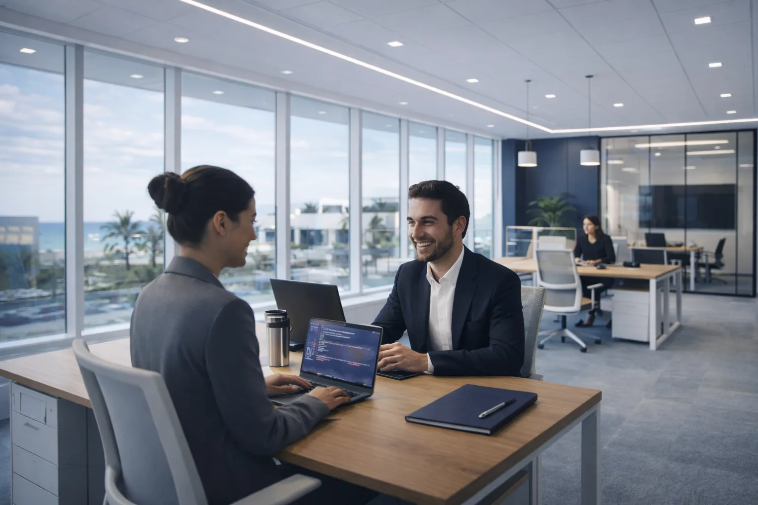 A smart control panel for HVAC and room conditions.